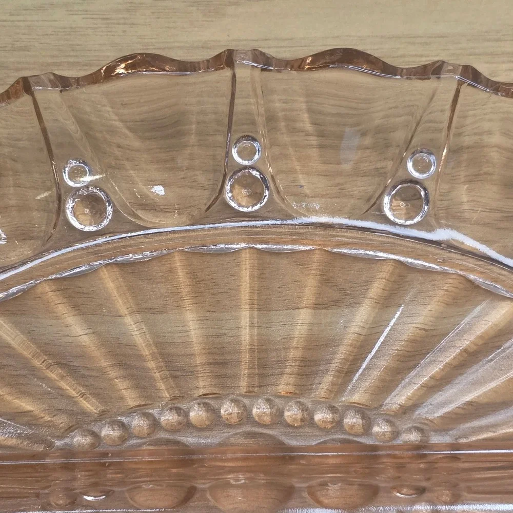 Anchor Hocking Pink Depression Glass Oyster & Pearl 12